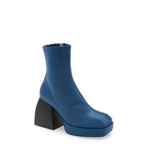 Jeffrey Campbell Dauphin Boots Blue sz 7.5 Y2K 90’s Platform